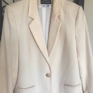 Cream wool blazer